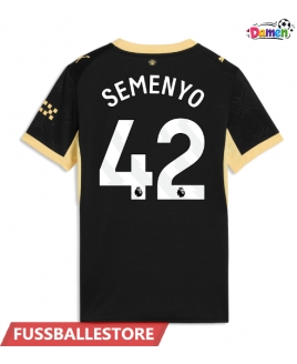 Günstige Manchester City Antoine Semenyo #42 Auswärtstrikot Damen 2026-27 Kurzarm